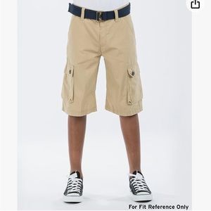 Levi’s Boy Khaki Cargo Shorts with Blue Belt